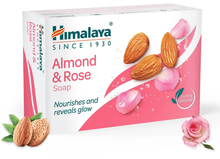 Himalaya Almond & Rose Moisturizing Soap 75g